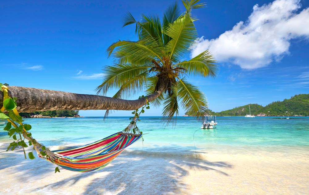 Hängematte an Traumstrand