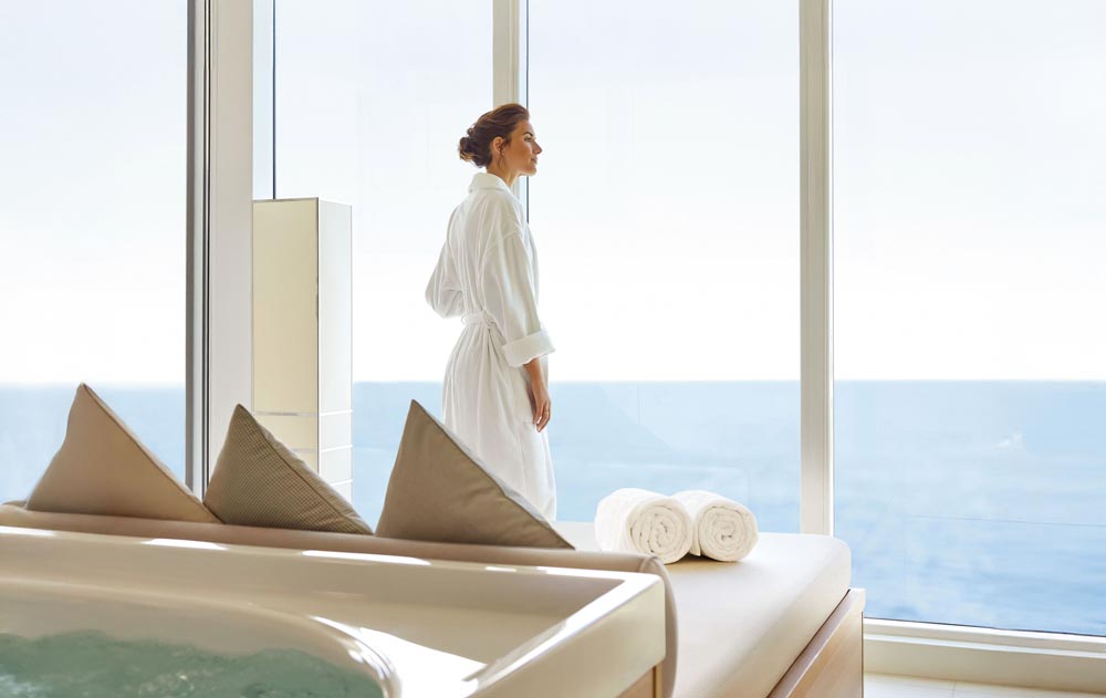 Whirlpool auf einem Hapag Lloyd Cruises Kreuzfahrtschiff