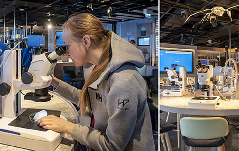 Das Science Center auf einem Hurtigruten Expeditions Kreuzfahrtschiff