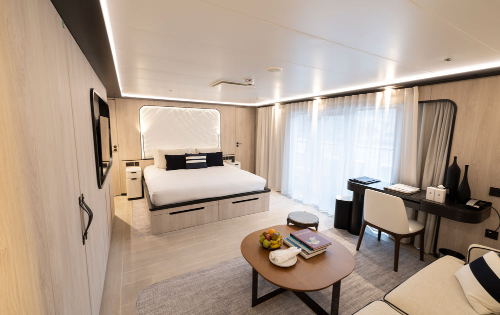 Kabine in einem PONANT Segelkreuzfahrtschiff