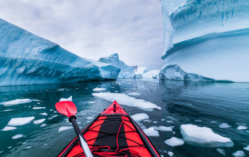 Kayak in der Antarkits